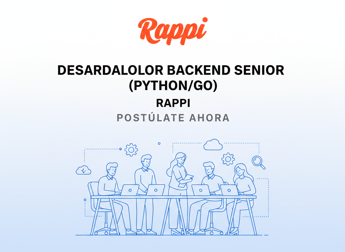 Empleo Senior Backend Developer (Python/Go) | Rappi | Colombia