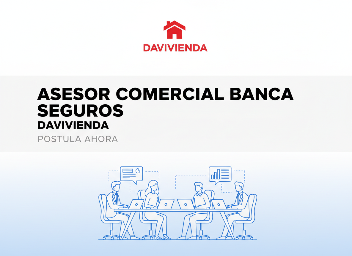 Trabajo Asesor Comercial Banca Seguros - Davivienda - Colombia