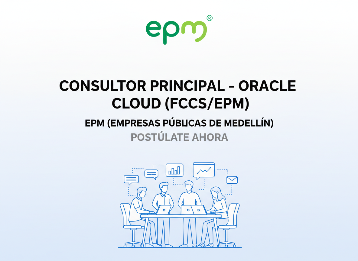 Trabajo Principal Consultant - Oracle Cloud (FCCS/EPM) | Colombia